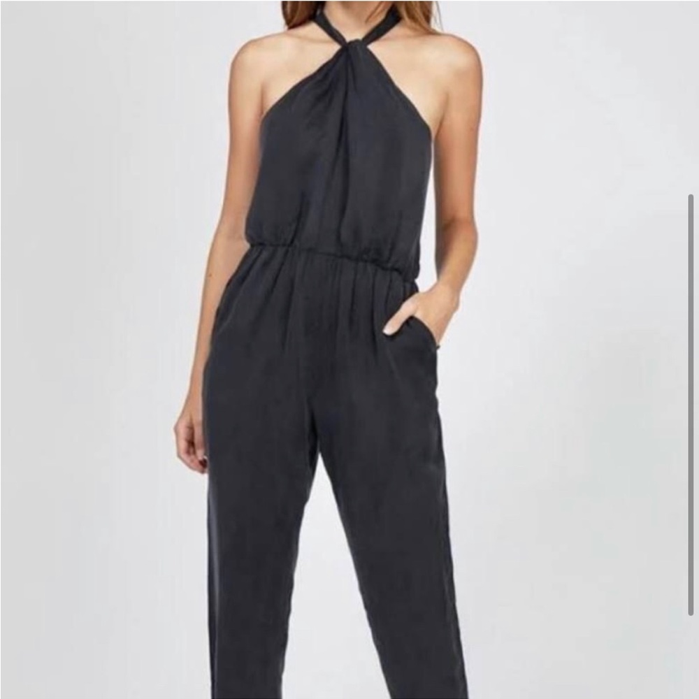Anthropologie Greylin Black Halter Jumpsuit Women’s Medium - Picture 2 of 7